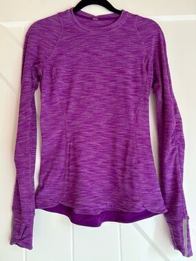 Lululemon Runderful Rulu Long Sleeve Heathered Tender Violet 6